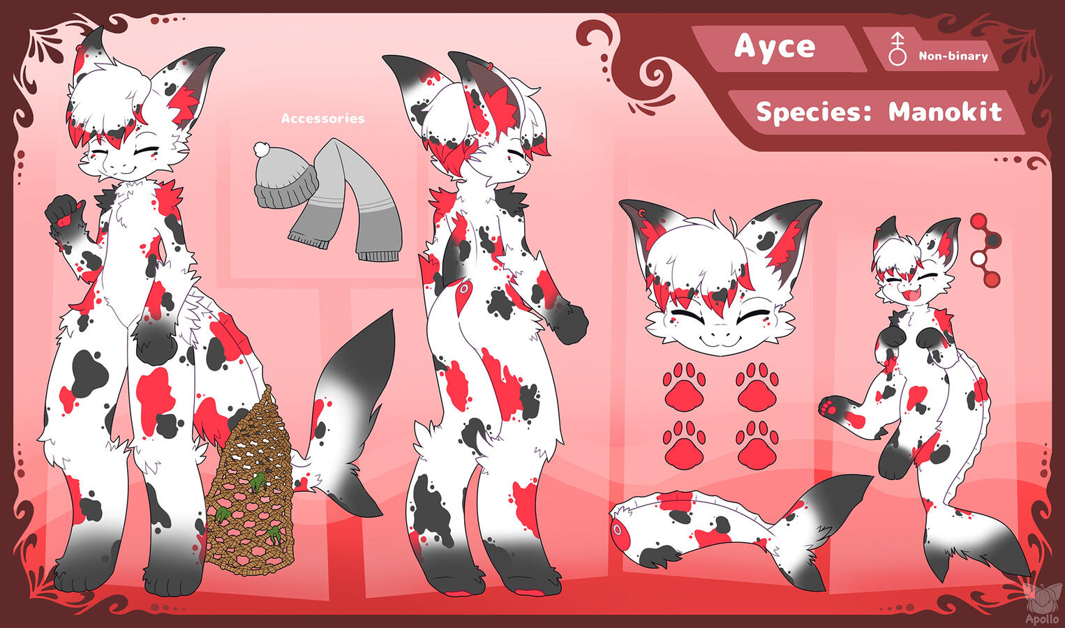 Old ref commission, newer ones will not have the same layouts